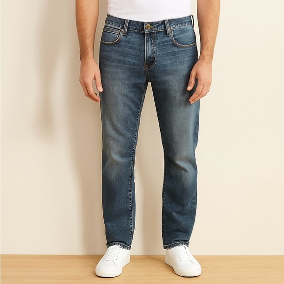 Tommy Hilfiger Other - Tommy Hilfiger Blue Straight-Leg Jeans with Lived-In Look